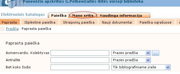 mano sritis mano sritis2 Prasitęsk pats