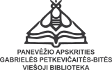 Panevėžio apskrities Gabrielės Petkevičaitės-Bitės viešosios bibliotekos logotipas