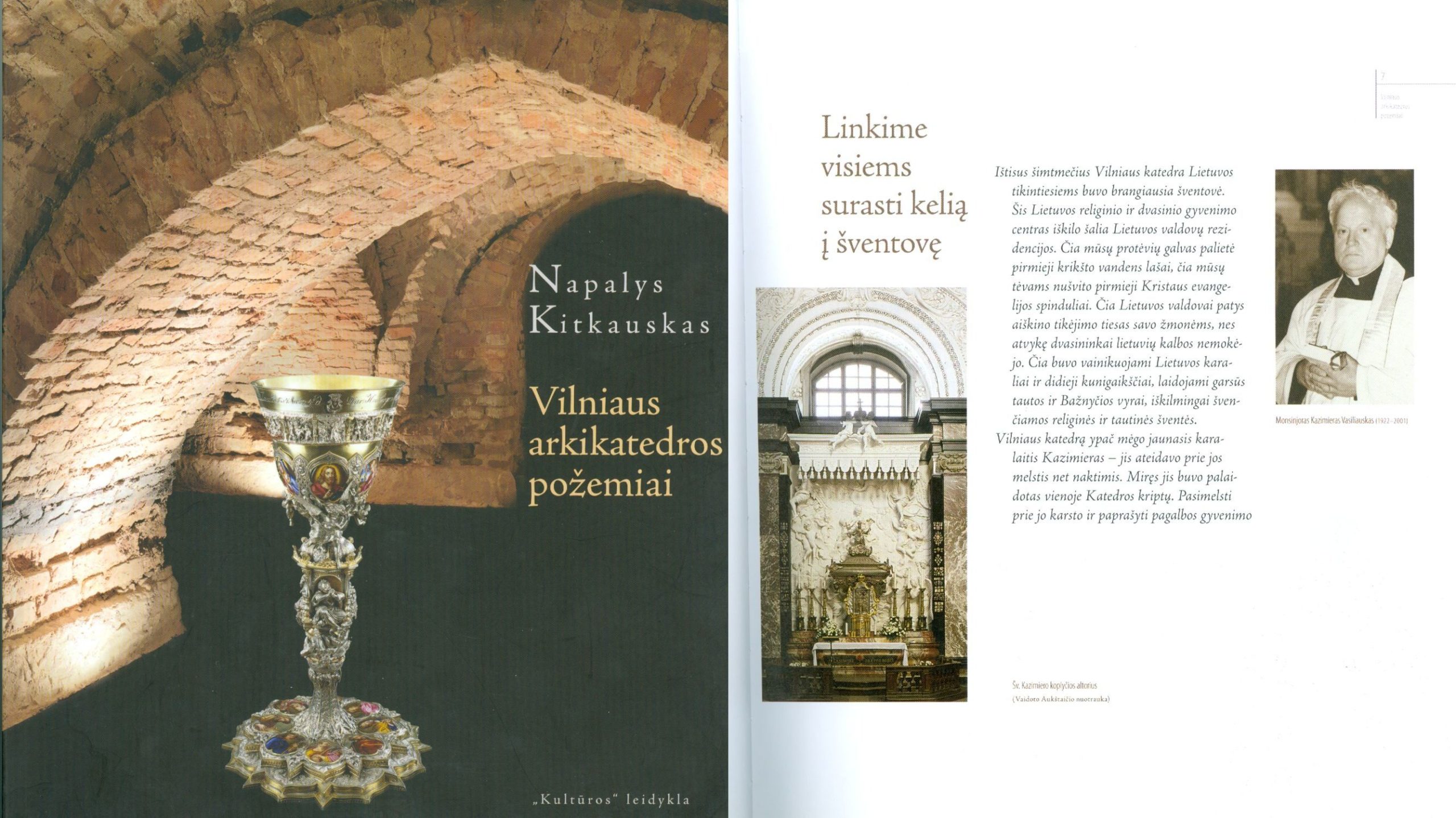 Vilniaus arkikatedros požemiai knygos viršelis