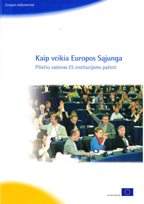 Kaip veikia Europos Sąjunga: piliečio vadovas ES institucijoms pažinti, 2004