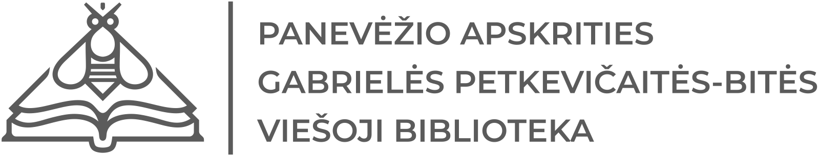 Panevėžio apskrities Gabrielės Petkevičaitės-Bitės viešosios bibliotekos logotipas