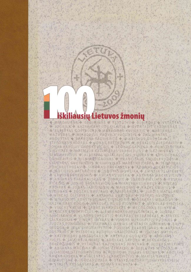 100 iškiliausių Lietuvos žmonių, 2009