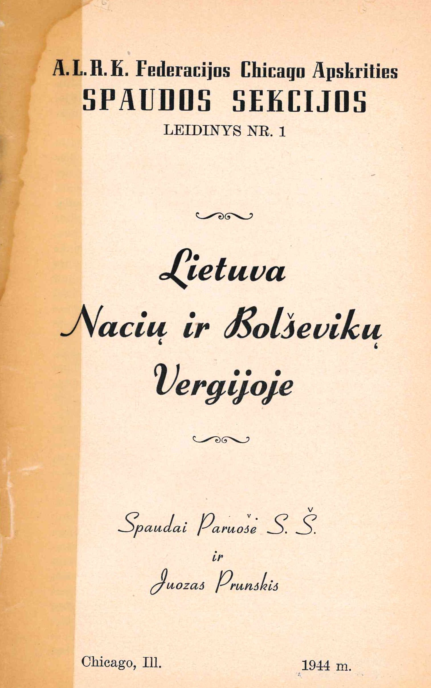 Lietuva nacių ir bolševikų vergijoje, 1944